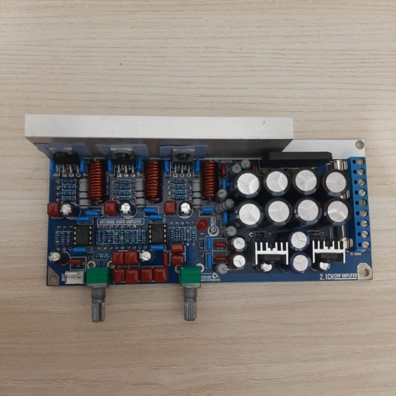 Kit Power Amplifier 2.1 Chip Amp - PCB Double Layer _Berat 200g.