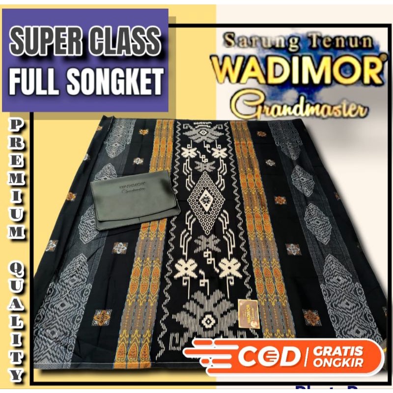 Sarung Wadimor Grandmaster Original Full Songket Timbul Kualitas Terbaik
