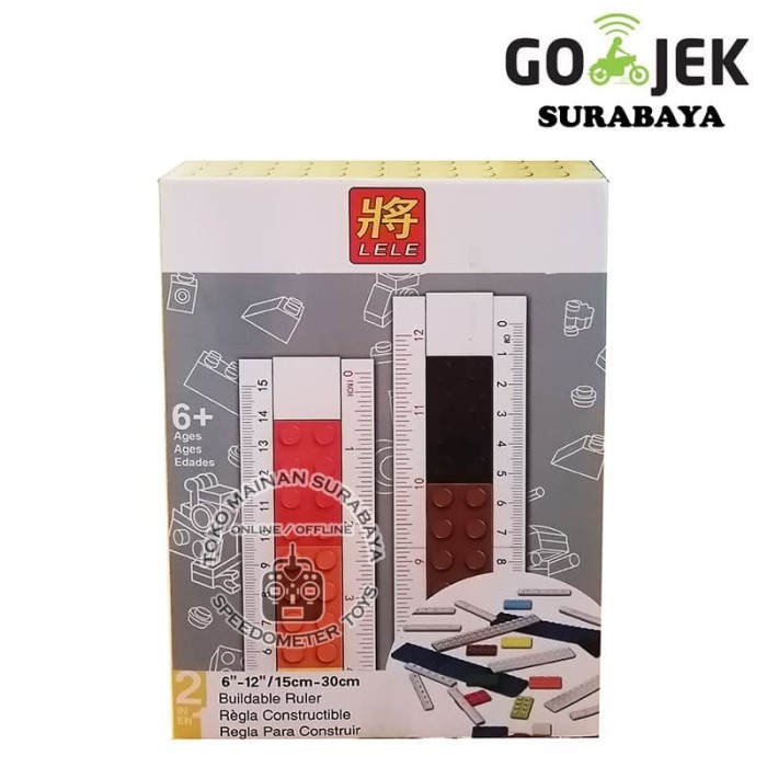 

Penggaris 15 Cm / 30 Cm Lego Murah Blocks Alat Tulis Stationary Mainan
