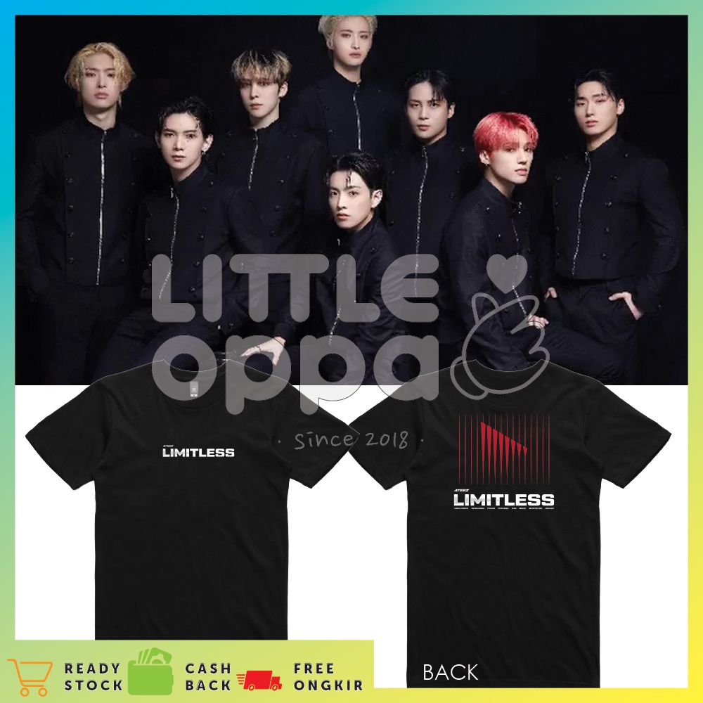 BAJU KAOS KPOP ATEEZ LIMITLESS LOGO T-SHIRT UNISEX