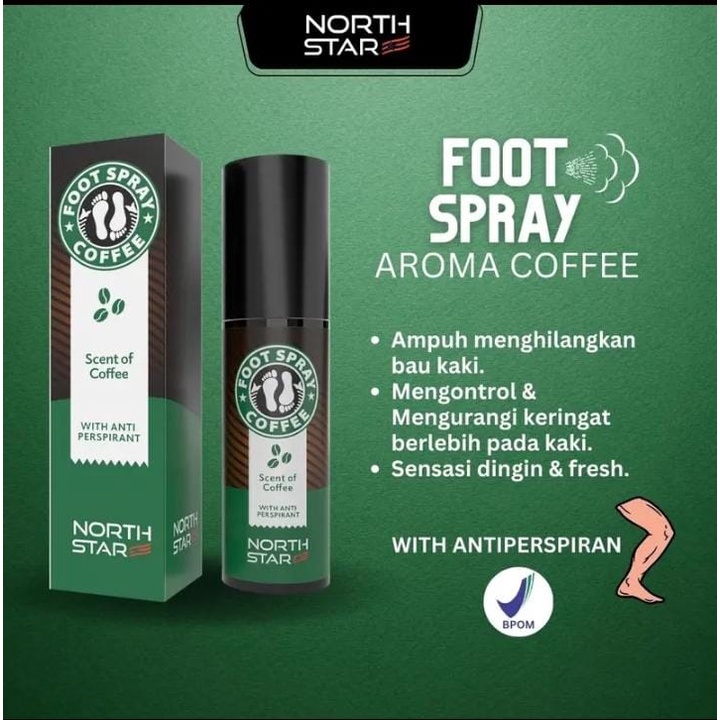 North star Footspray Parfum - Bundling Northstar - Footspray Parfum Pengharum Sepatu dan Tas - Penghilang Bakteri dan Penyebab Bau Tidak sedap