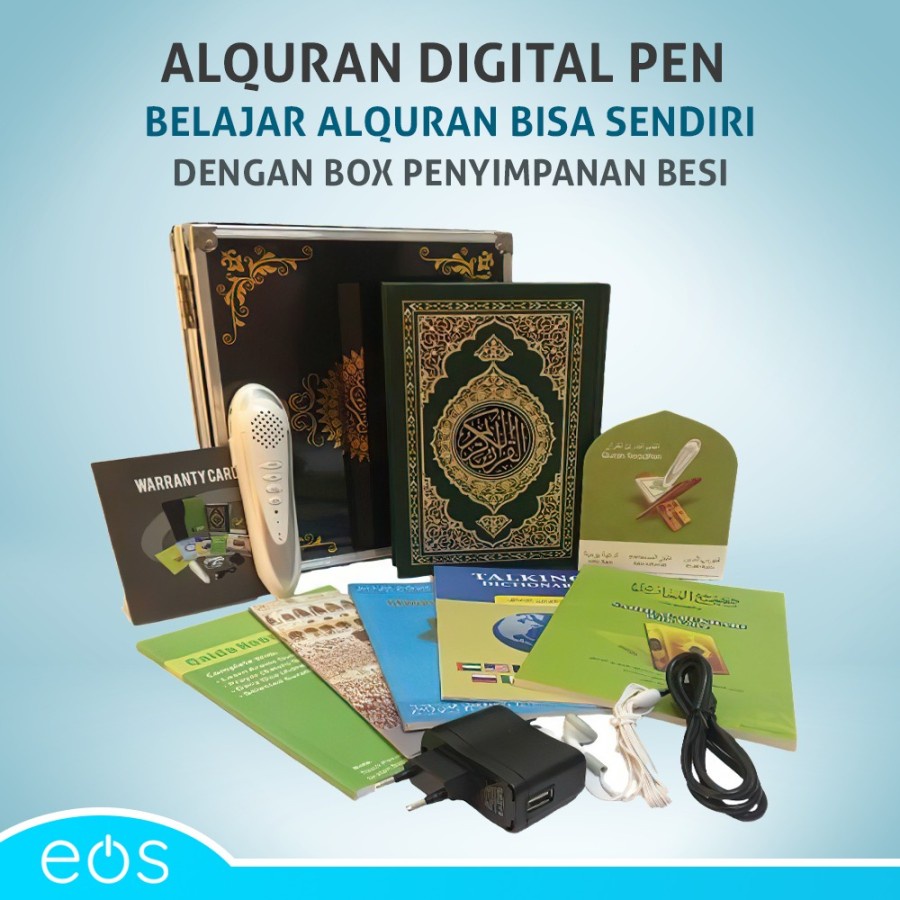 Alquran digital pen belajar alquran bisa sendiri dengan box besi