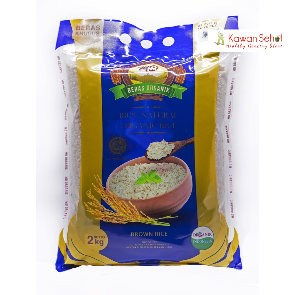 

MD Organic Brown Rice 2 Kg | Beras Coklat Organik