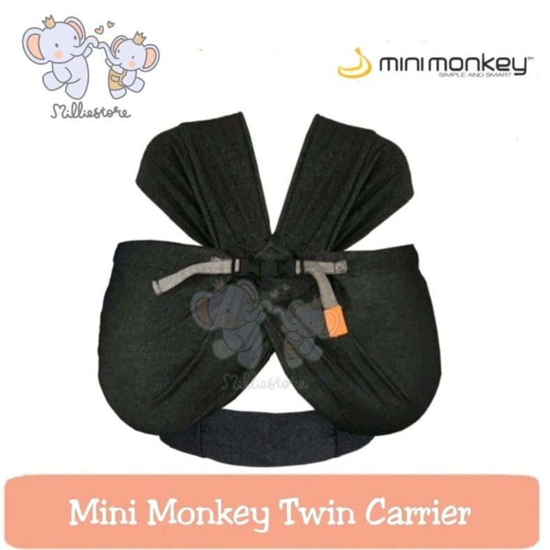 READY MINIMONKEY Twin Carrier / Gendongan Bayi Anak Kembar