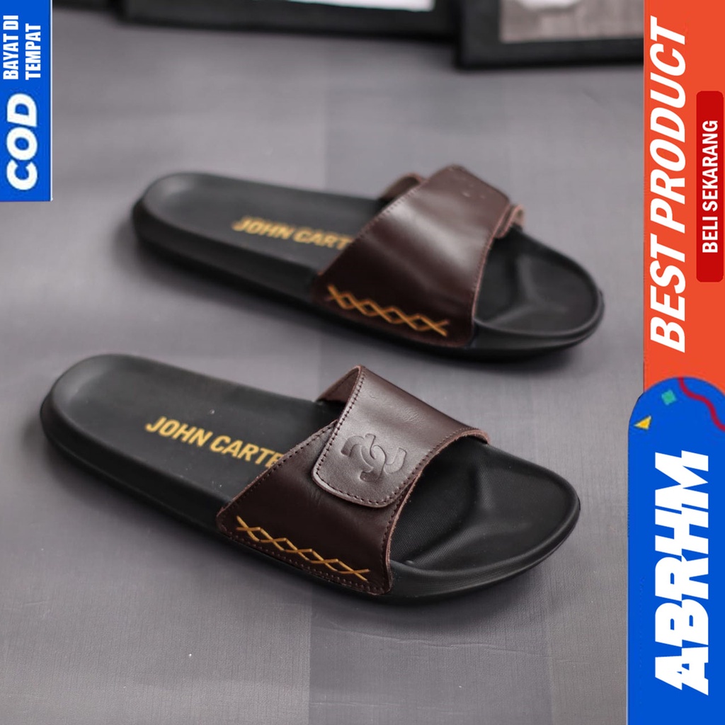 Sandal Slide Pria Casual Sendal Selop Pria Ringan Distro Abrhm KAGI