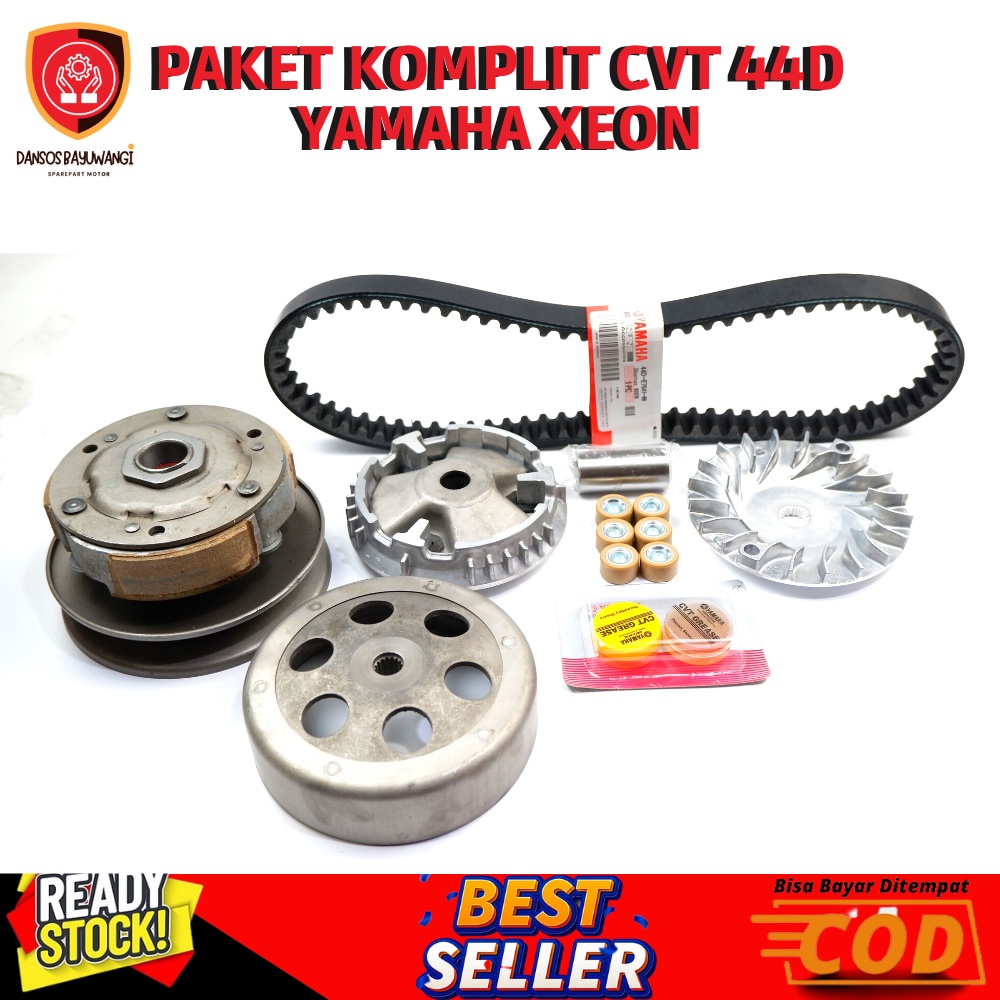 PAKET KOMPLIT CVT YAMAHA XEON 44D - PAKET KOMPLIT 5 44D YAMAHA XEON LAMA XEON RC & XEON GT 125 - 44D