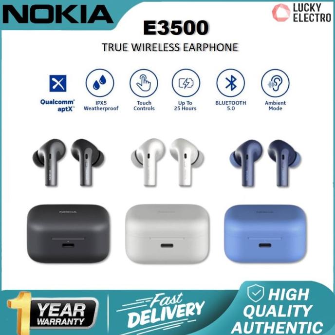Nokia E3500 True Wireless TWS  Earphone Headset Handfree