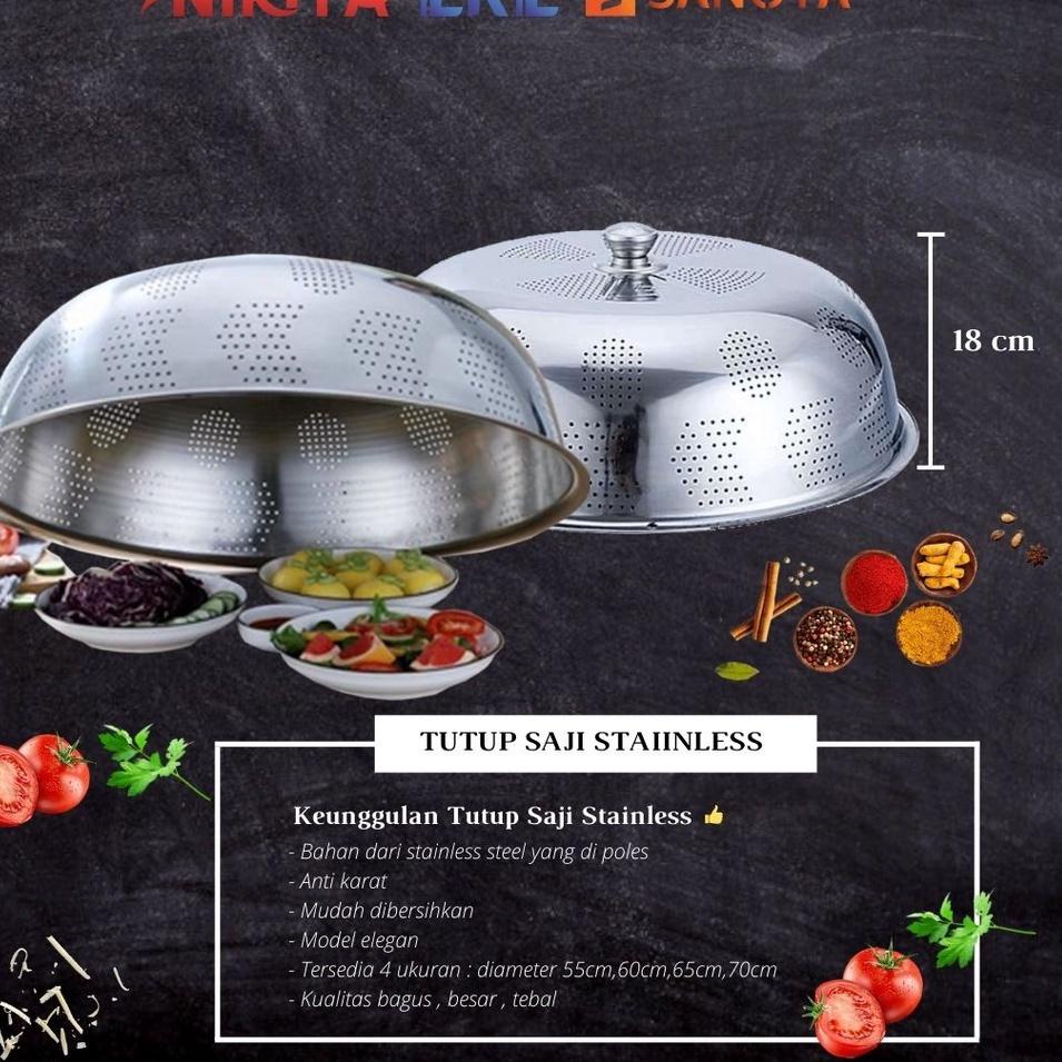 ✈ NIKITA Tutup Saji Tudung Saji Stainless Steel ❆