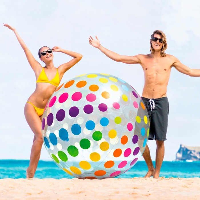 Terlaris Olo Mainan Anak Giant Beach Ball Intex 58097 Bola Pantai Jumbo 183 Cm