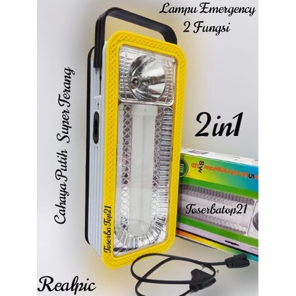 LAMPU LED EMERGENCY / Lampu Emergency 2in1 Lampu Cas Super Terang