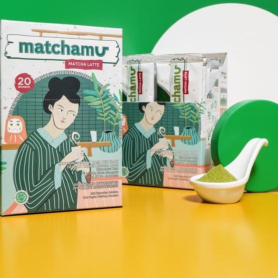 

❁ Matchamu Matcha Latte Box of 20 ♧
