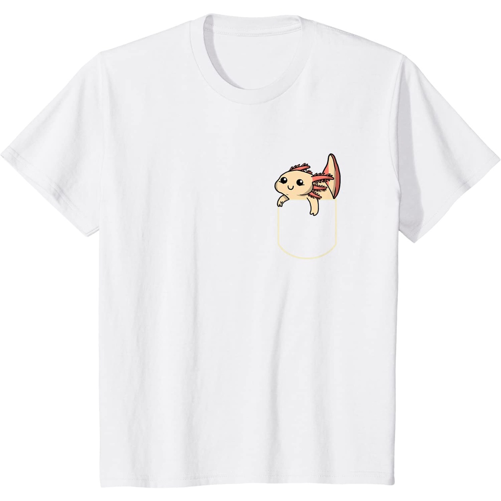 Baju anak Funny Axolotl In The Pocket Gift Axolotls Pocket T-Shirt baju anak murah Fashion Bayi Fash