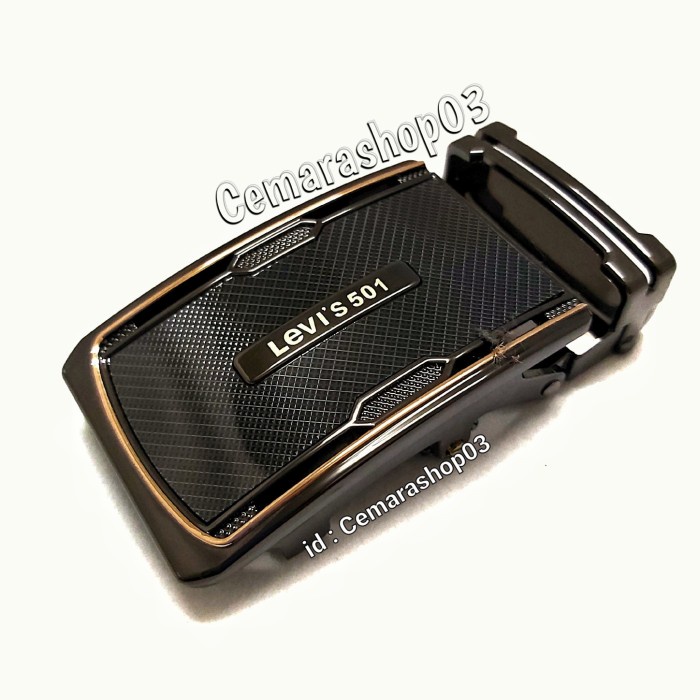 Terlaris Kepala Gesper Kulit Matic 4Cm Jepit Premium / Kepala Ikat Pinggang