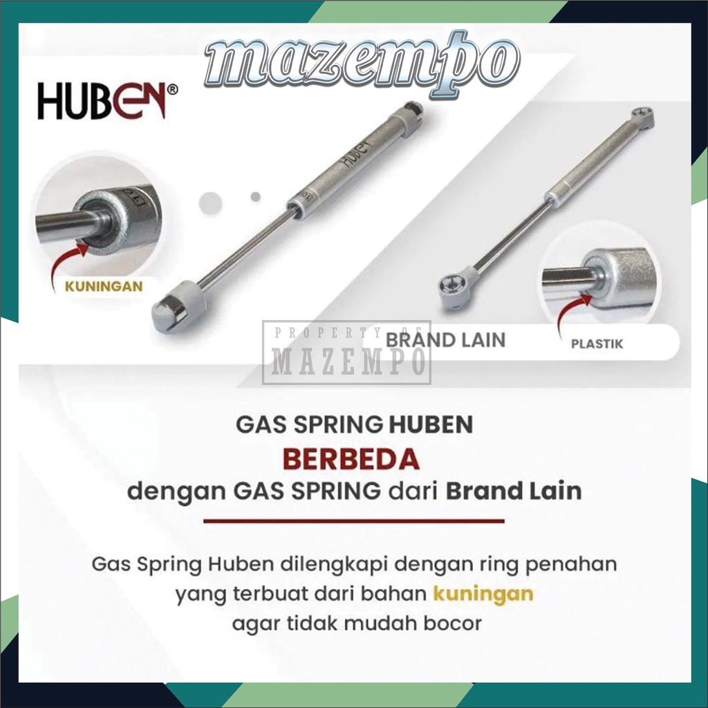 Hidrolik Huben Jok Motor Pegas Jok Motor 100n Gas Spring