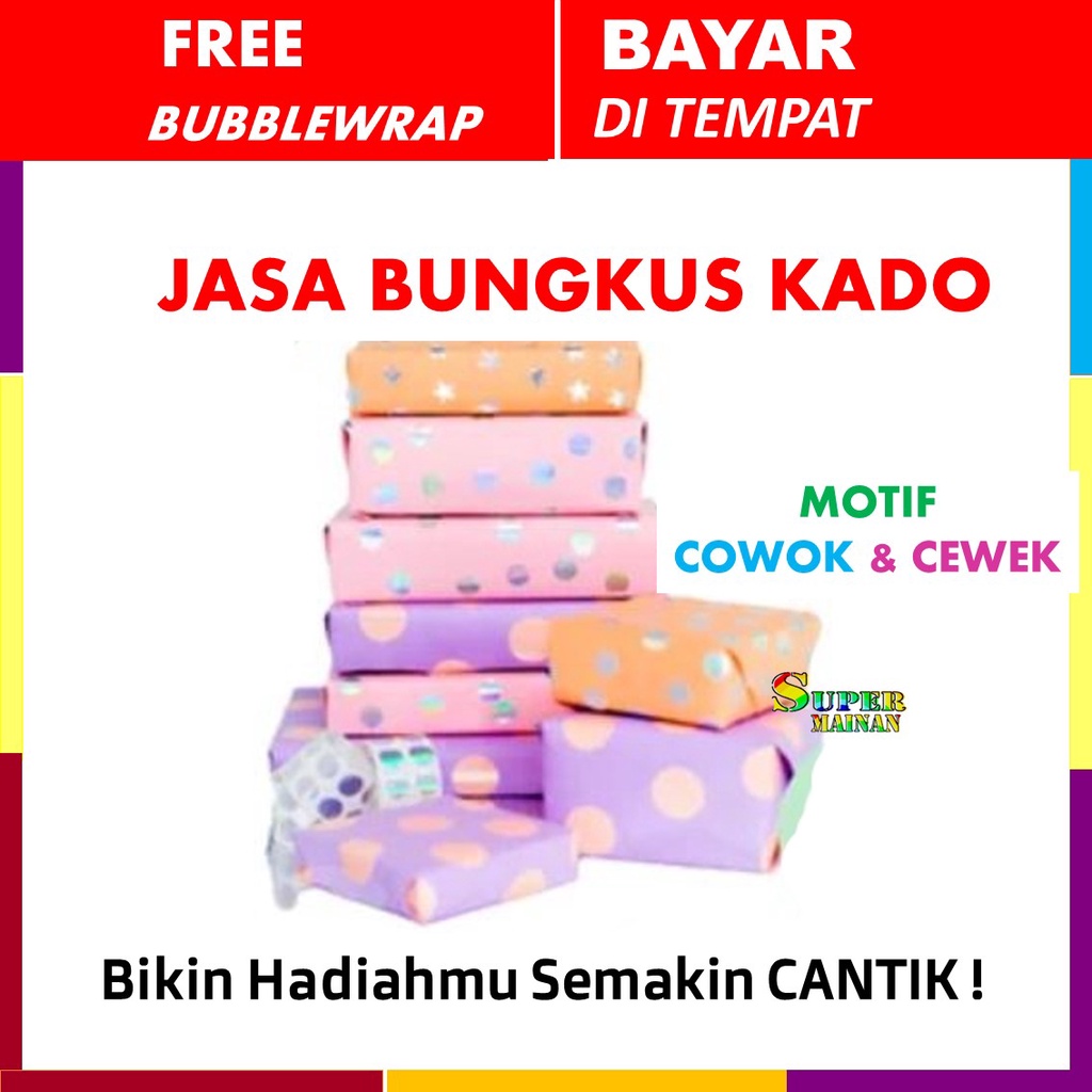 

BUNGKUS KERTAS KADO - TAMBAHAN PACKING KADO