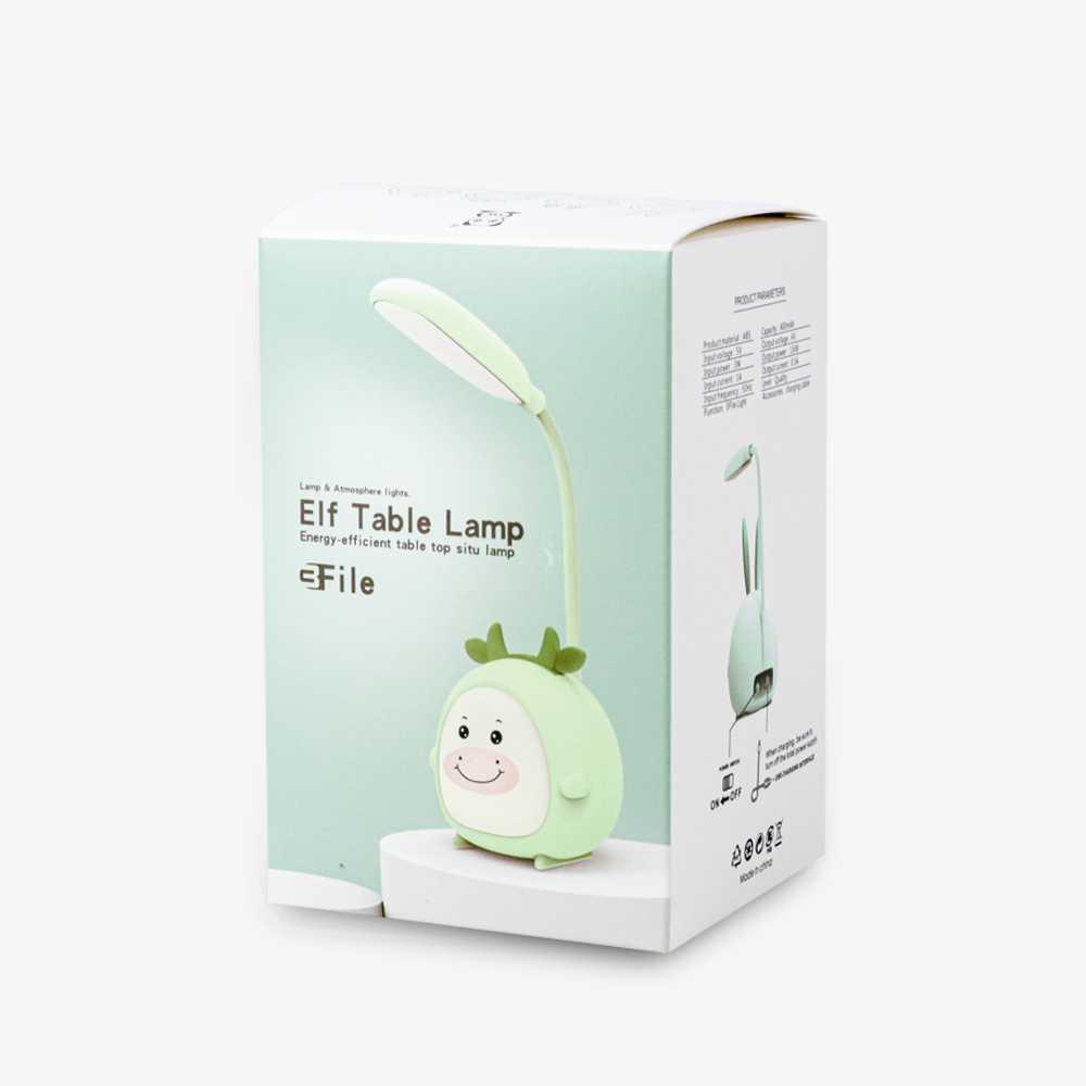 Lampu Meja Hias LED Desk Lamp Antelope Deer 3 Mode Cool White - YW2021B - Green