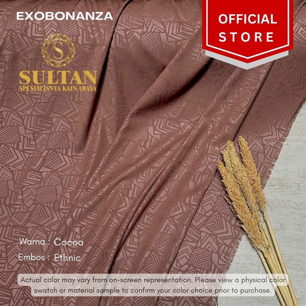 50CM EMBOS ETHNIC EXO BONANZA COCOA KAIN ABAYA SULTAN