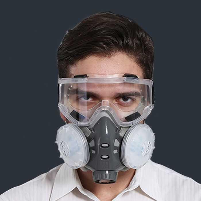 308Plus Masker Gas Respirator Anti-Dust Chemical Safety Glasses - SF03