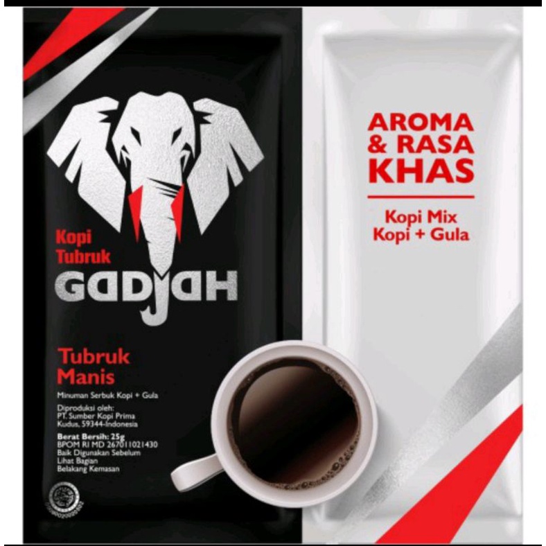 

Kopi Tubruk Gadjah Kopi + Gula