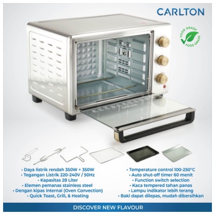 Oven Listrik Carlton Adena 28Liter