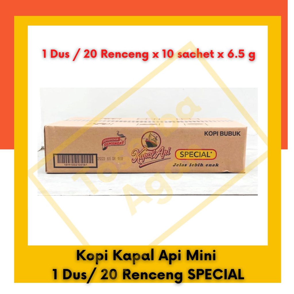 

Kopi Kapal Api Mini 1 Dus /20 Renceng SPECIAL