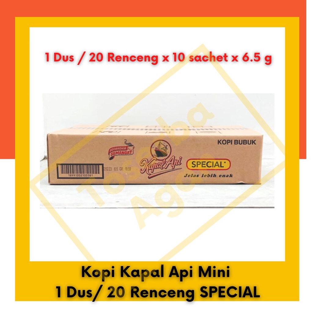 Kopi Kapal Api Mini 1 Dus /20 Renceng SPECIAL