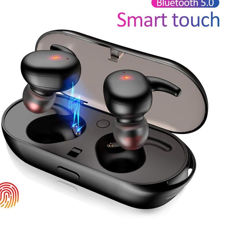 Murah Terbatas Headset bluetooth full bass TWS Y30 asli earphone Bluetooth Original henset Murah TWS