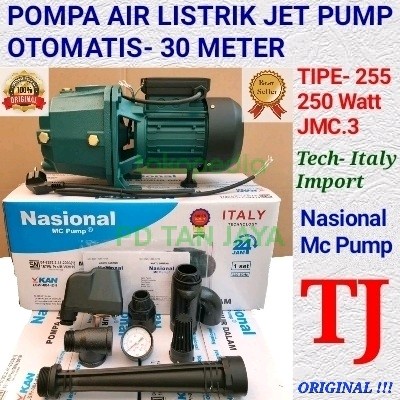 POMPA AIR OTOMATIS JETPUMP SUMUR DALAM JET PUMP NASIONAL 255-30 METER