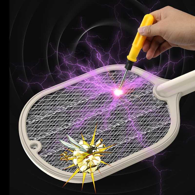 Raket Nyamuk Electric Mosquito Racket Rechargeable - WP-07 - White