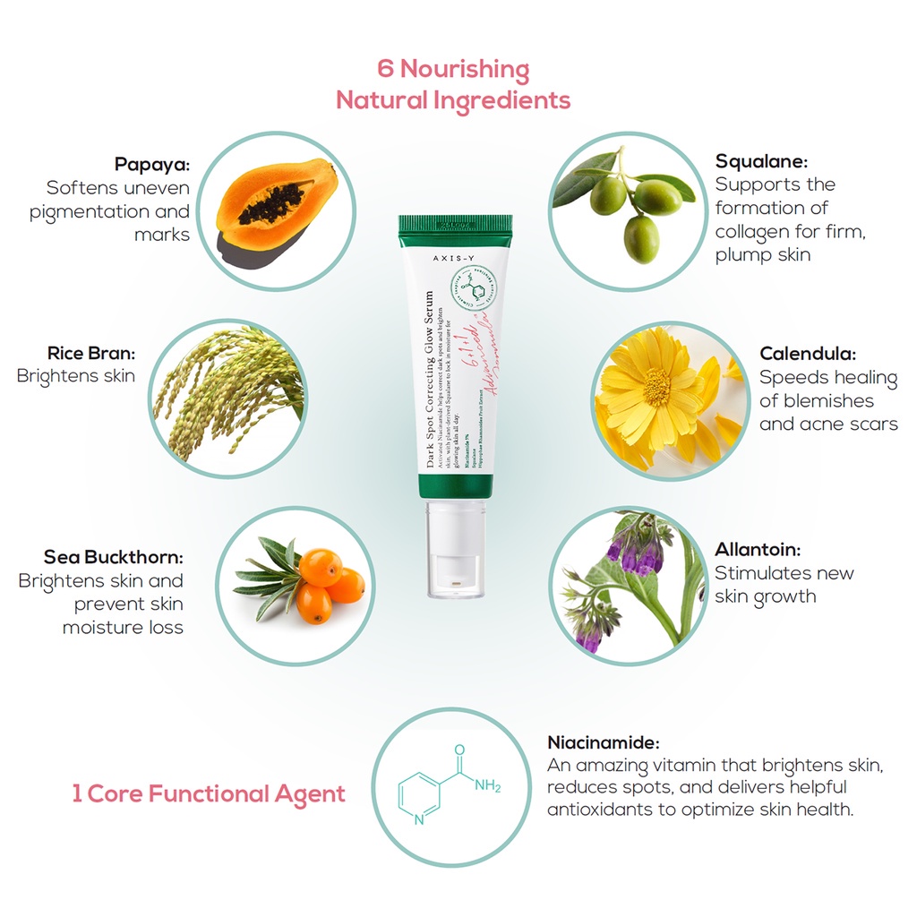 [TERMURAH] AXIS-Y Dark Spot Correcting Glow Serum 50ml - KOREA ORIGINAL Penghilang Flek Hitam Mencerahkan Kulit