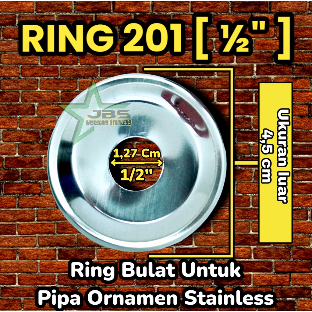 RING STAINLESS 1/2&quot; INCH SUS 201