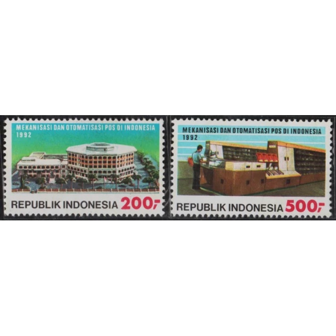 

Perangko Filateli Indonesia 09.01.1992 Mechanisation And Automation Of Postal Services In