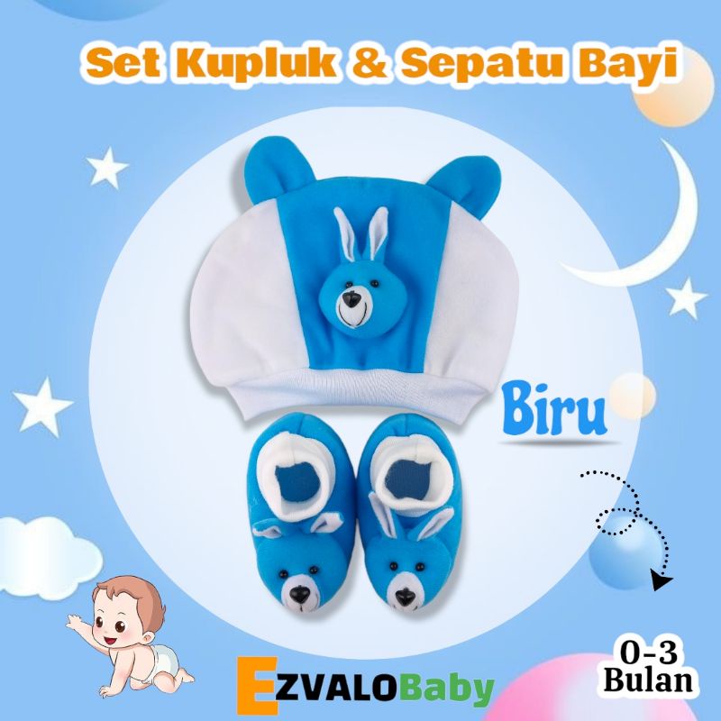 SEPATU SET KUPLUK KARAKTER KELINCI 0-3 BULAN