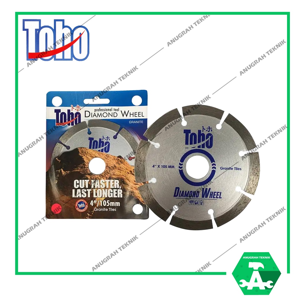 TOHO Diamond Wheel Toho Dry | Mata Potong Keramik Granit 4" Kering Mata Gerinda TOHO Original