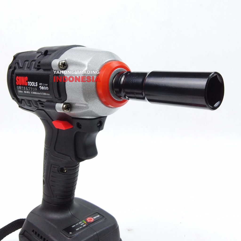 Mesin Impact Baterai 21V Cordless Impact Wrench BRUSHLESS 48S SUNC TOOLS