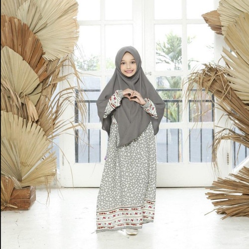 Gamis Anak Rauna 151 Motif Bunga