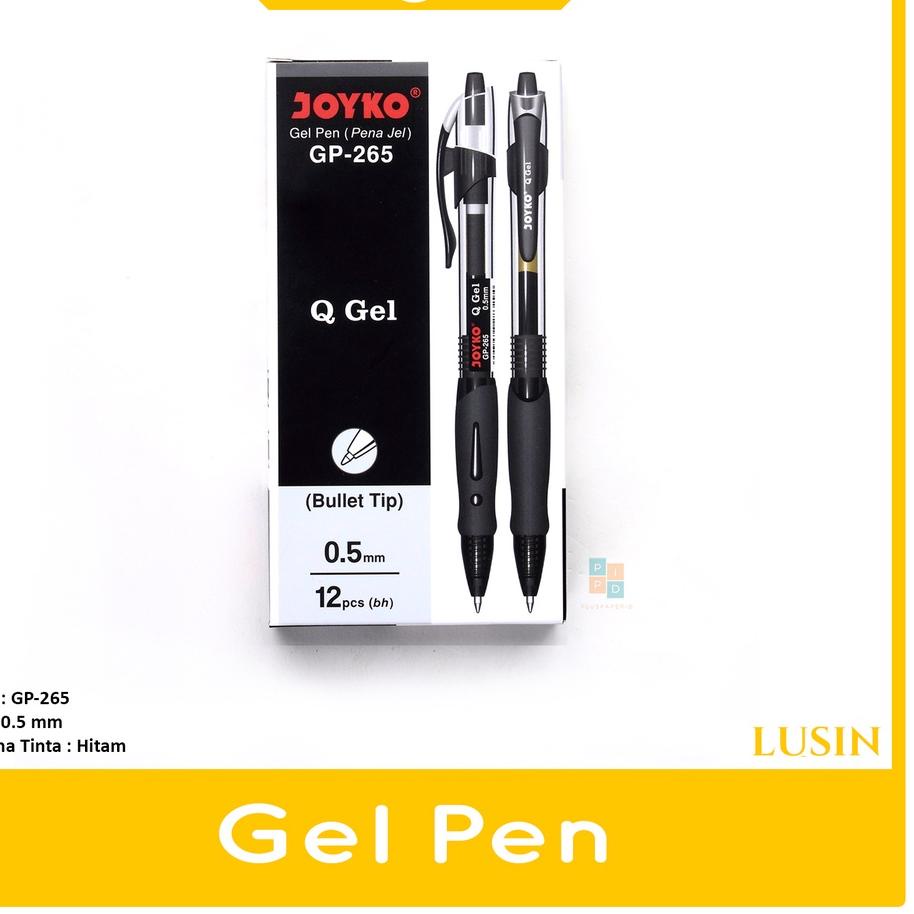 

Original JOYKO - Pulpen Gel GP-265 Q-Gel 0.5mm HItam - Lusin murah