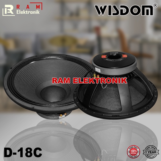 Komponen Speaker 18 Inch WISDOM D18C / D18-C / D-18 C Coil 4 Original