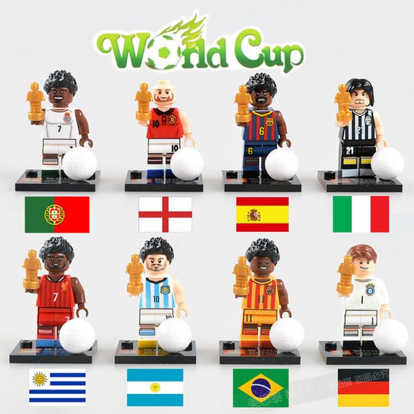 4pcs Mini Figure Roboman Piala Dunia 2022 karakter DIkirim beda beda