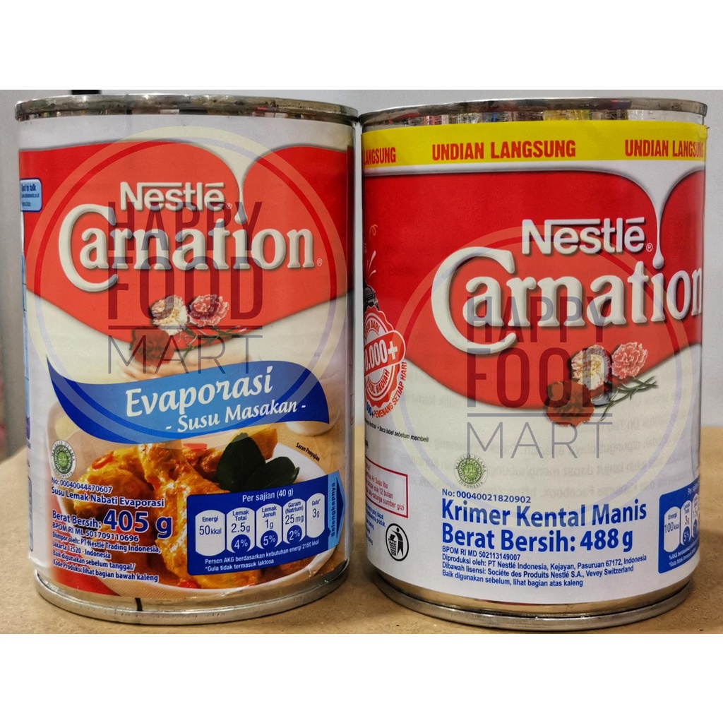 

[HALAL] NESTLE CARNATION SUSU EVAPORASI/KRIMER KENTAL MANIS/EVAPORATED MILK/SKM KALENG/CONDENSED MILK/SUSU LEMAK NABATI