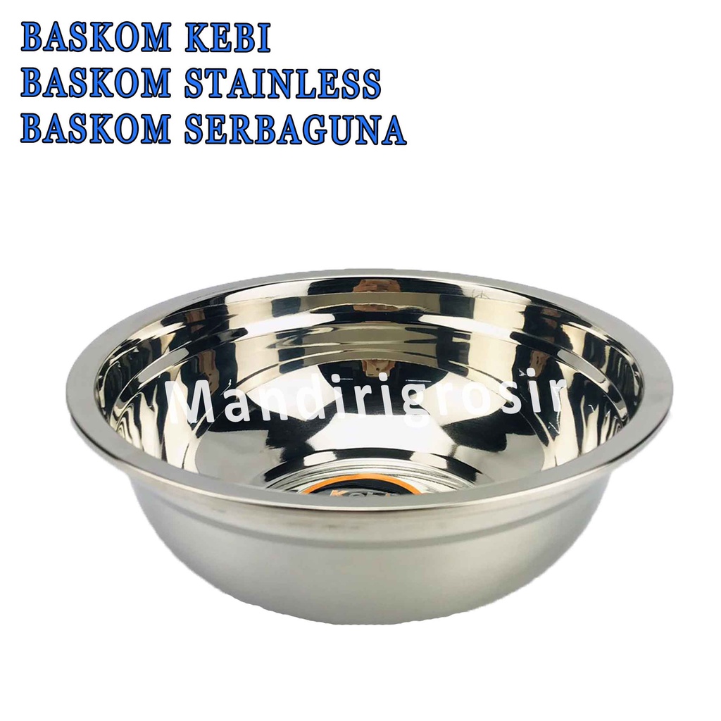 Baskom Stainless* Baskom Kebi* Baskom Serbaguna* 20cm