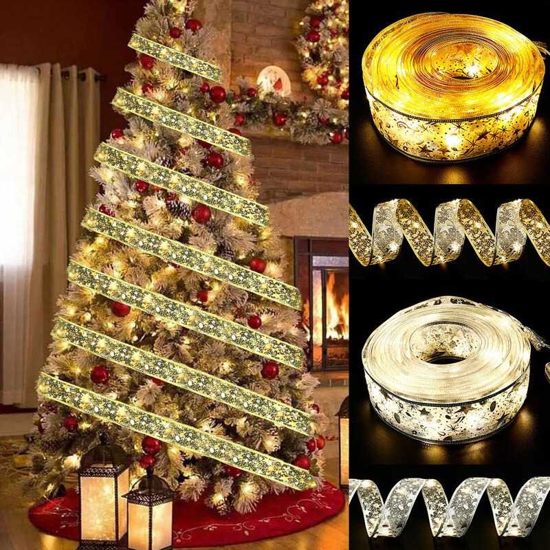 (BISA COD) FTIHSHP Partigos Lampu Hias String Lights Model Pita Natal 50 LED Warm White - AA562