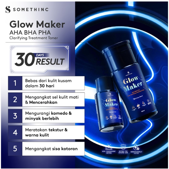 Somethinc Paket BRIGHT &amp; SMOOTH Bundle | Glow maker40ml+Diamondserum20ml+moisture silk creme25ml