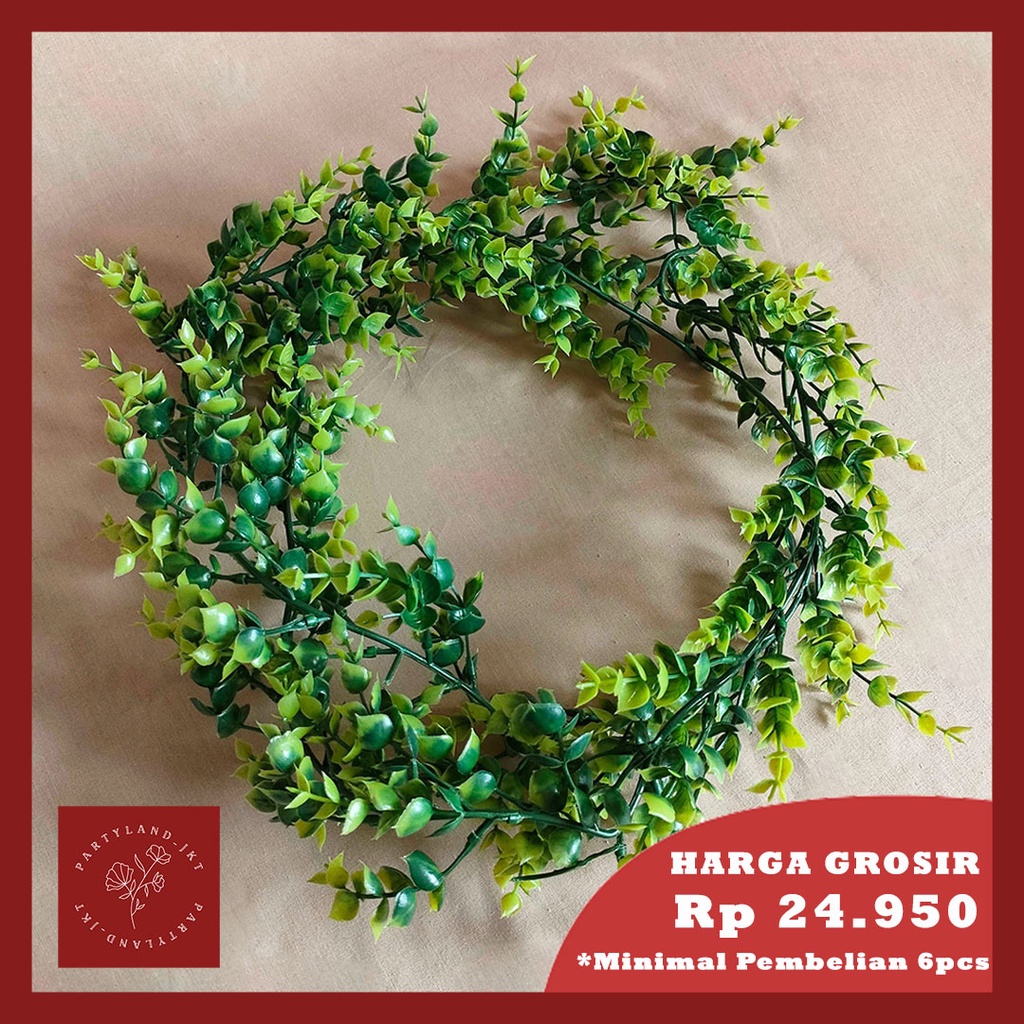 Artificial Leaf 180cm Eucalyptus Long Garland Daun Hias Dekorasi Tanaman