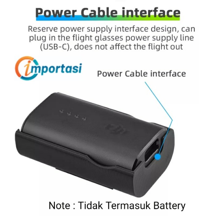 Battery Holder Bracket DJI GOGGLE 2 &amp; V2 Baterai Storage AVATA &amp; FPV