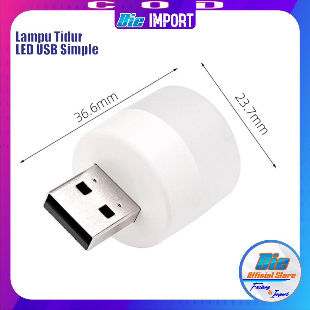 Lampu Tidur LED USB SImple Elegant Impor Best Seller