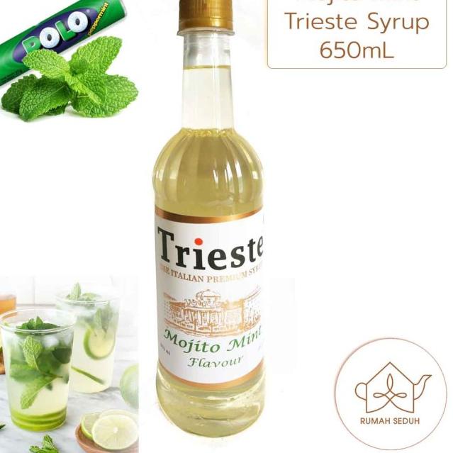 

➹ 650 mL Sirup Mojito Mint Trieste - Mojito Mint Premium Syrup ➱