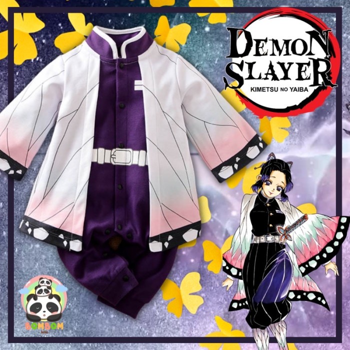 [Pertama Di Indo] Baju Bayi Anime Jumper Shinobu Kocho Demon Slayer