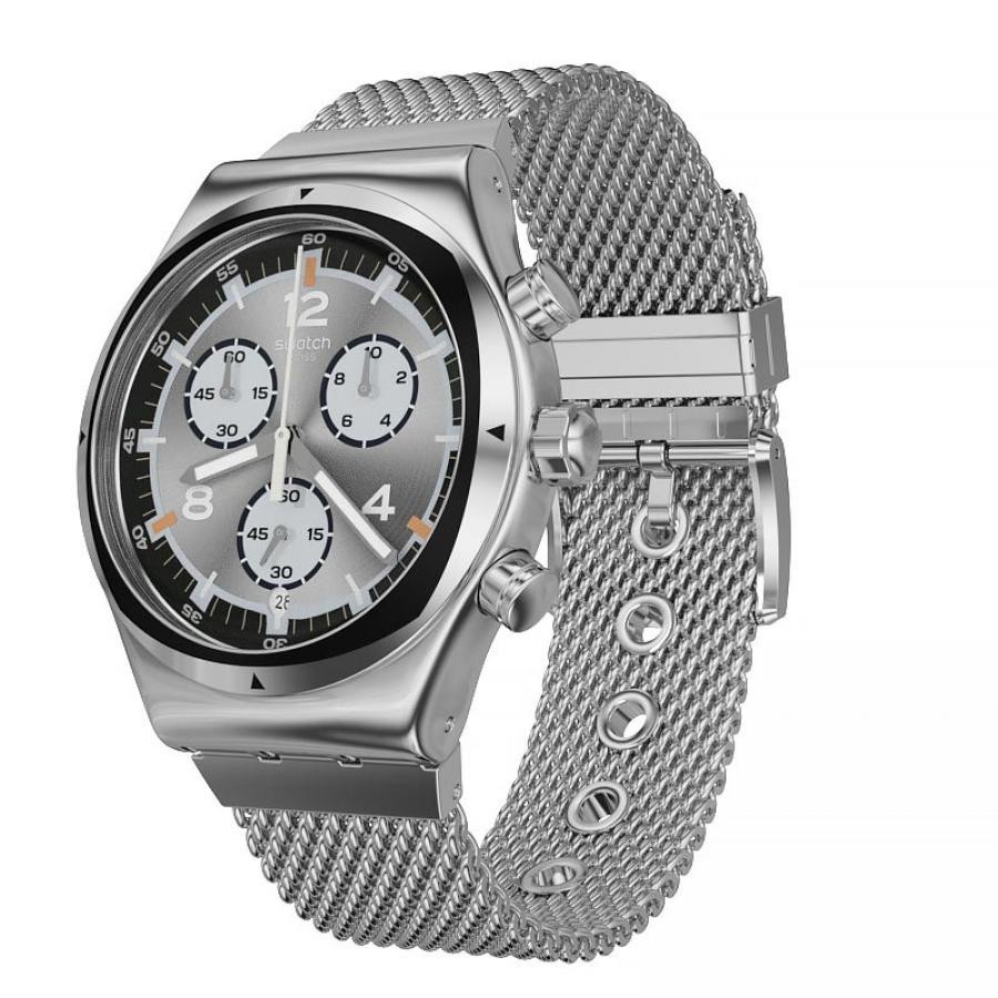 SWATCH YVS453MA TV TIME Jam Tangan Pria CHRONOGRAPH Original Swiss