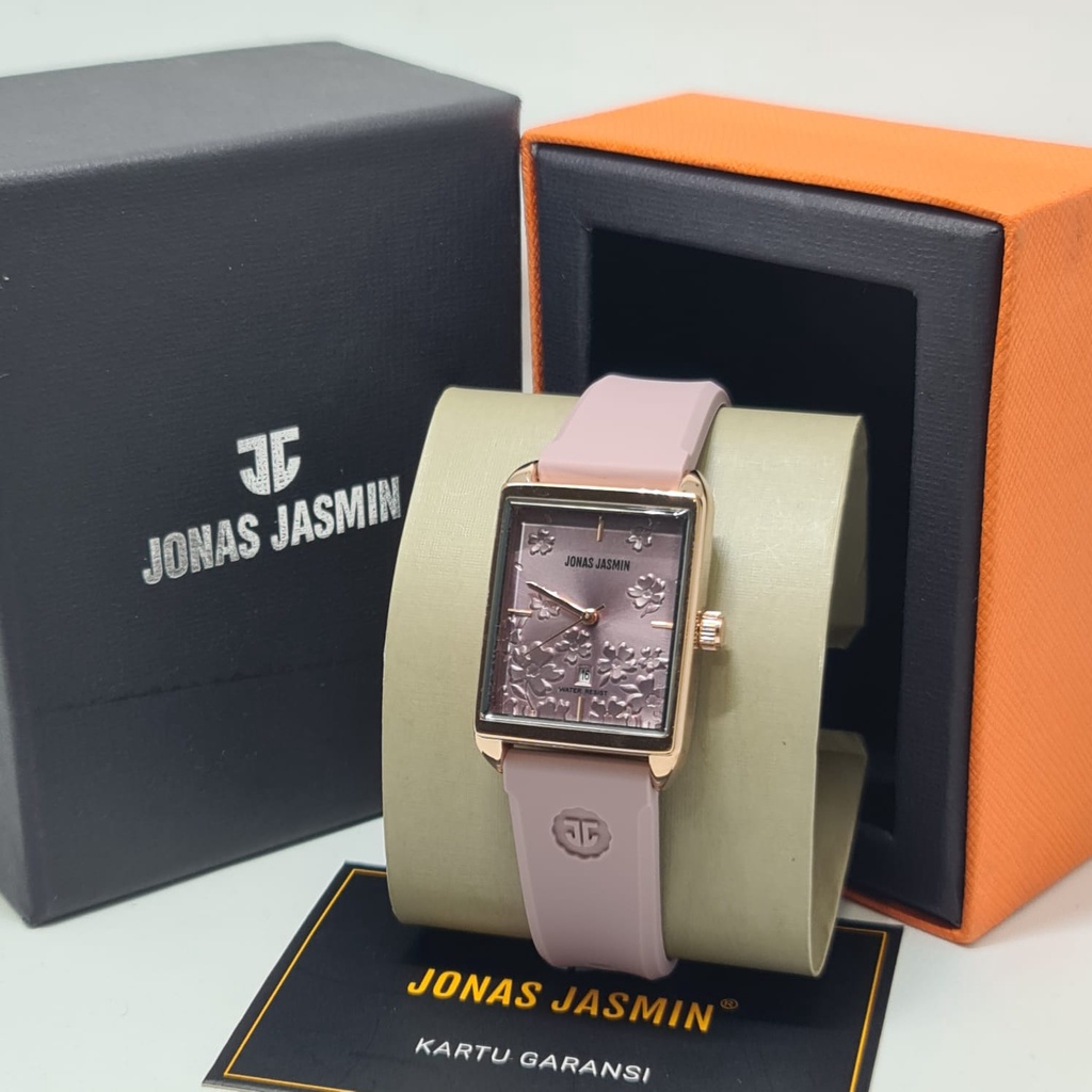 Jam Tangan Fashion Wanita Analog Jonas Jasmin JJ 2239 Rubber Original Tahan Air